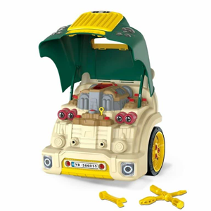 اسباب بازی موتور خودرو Motor Car Engine مدل کاپوت ماشین ساخت و ساز Repair Truck Construction Set_اسباب بازی